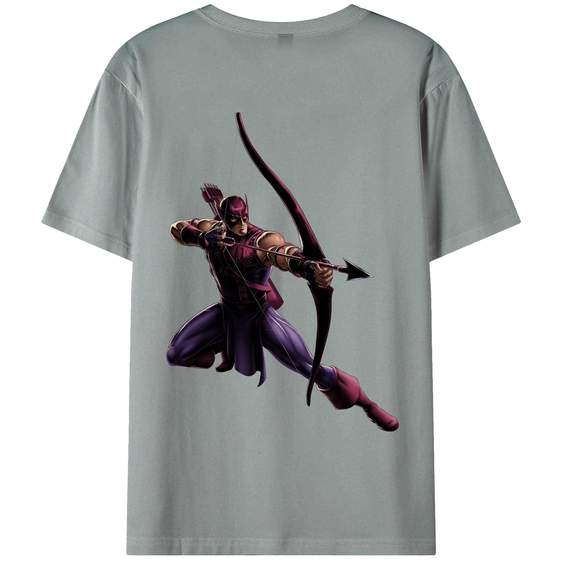 （画像用） アベンジャーズ The Avengers 綿100％ メンズ半袖Tシャツ（バックプリント） 通気性